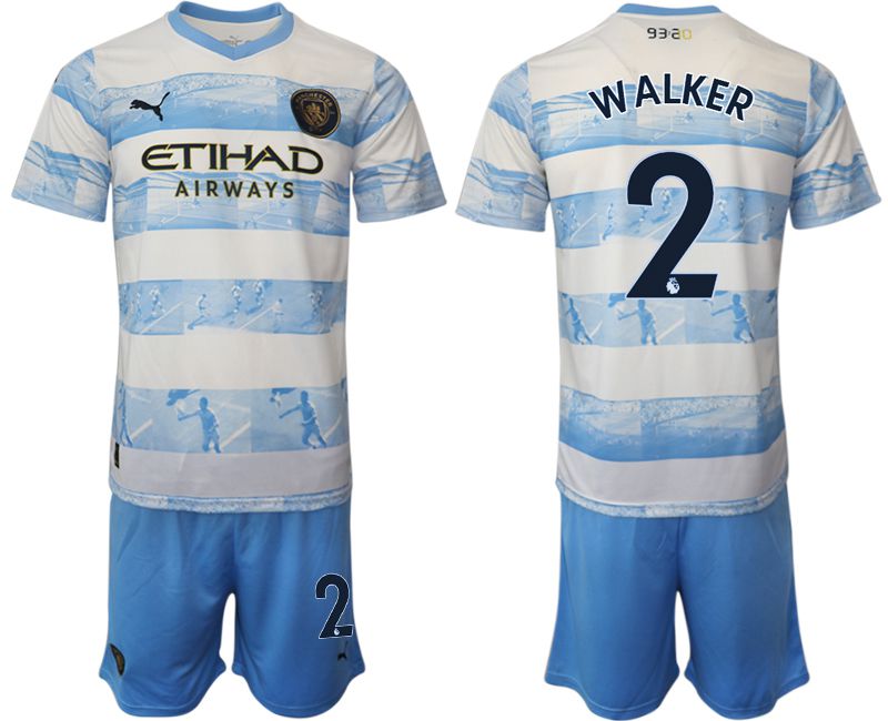 Men 2022-2023 Club Manchester City blue #2 Soccer Jersey->manchester city jersey->Soccer Club Jersey